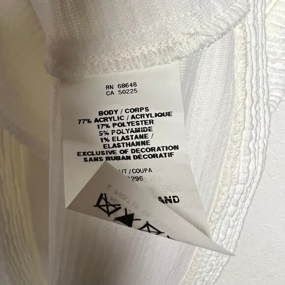 ABS Allen Schwartz Vintage White Fit & Flare Skater Dress Size L - Picture 3 of 8